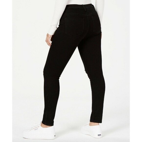 Indigo Rein Juniors' Ripped Denim Jeggings Blue Size 0 - Picture 2 of 5